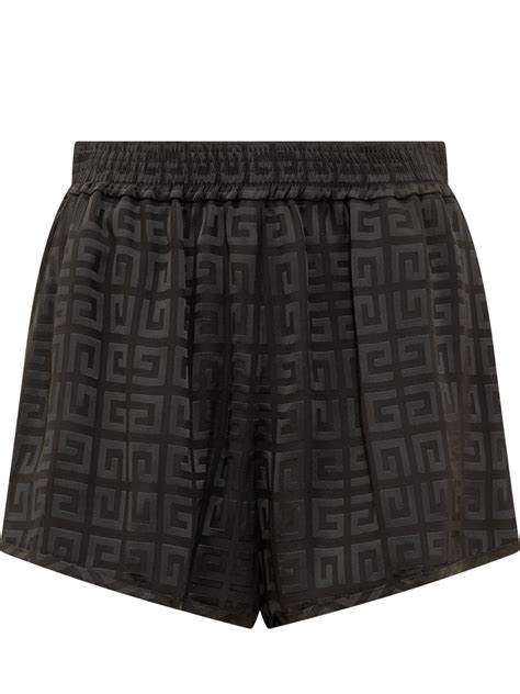 Shorts with zips in 4G jacquard 